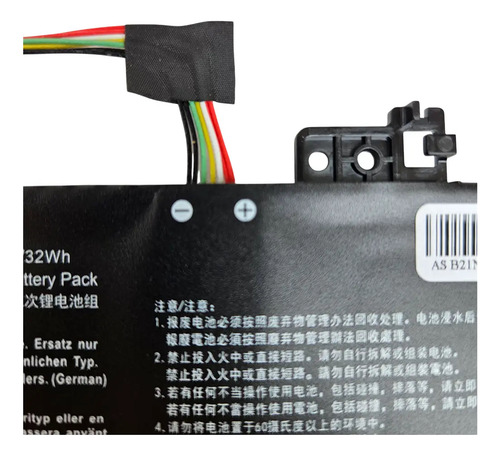 Bateria Compatible Notebook Asus B21n1818 Vivobook 14 A412 Batería Negro