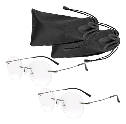 Lentes De Vista Cansada, Mxtex-004, 2 Pzas, Marco Gris, Prot Color Gris