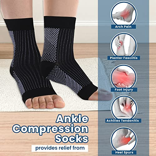 Calcetines De Compresión Para Fascitis Plantar, Manga De Co