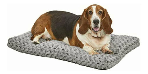 Midwest Quiet Time Pet Bed Deluxe Gray Ombre Swirl 35  X 23 