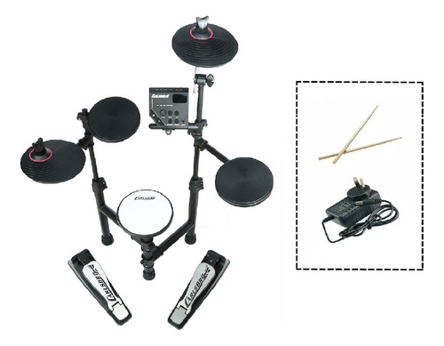 Carlsbro Bateria  2 Platillos 3 Drums Club100 Midi