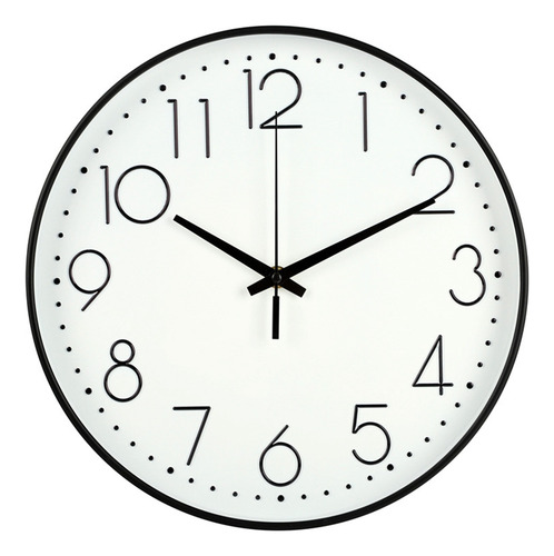 Reloj De Pared De Silenciar Grandes Números Para Oficina