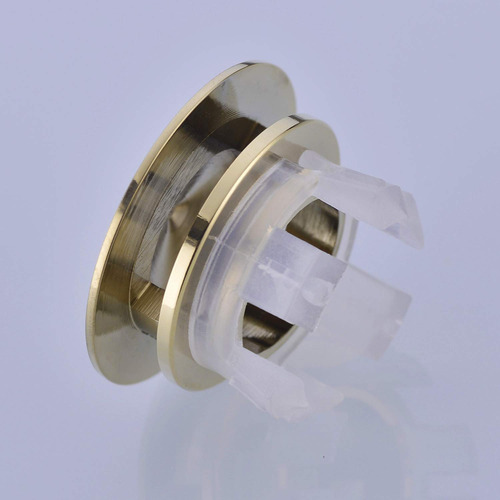 Tapa De Desagüe De Latón Macizo Para Lavabo Dorado