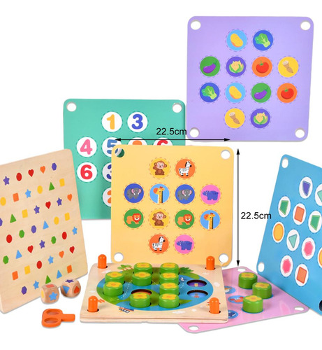 Memoria Juego De Correspondencias Rompecabezas Tablero