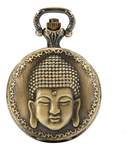 Reloj De Bolsillo Buda Estilo Antiguo Quartz