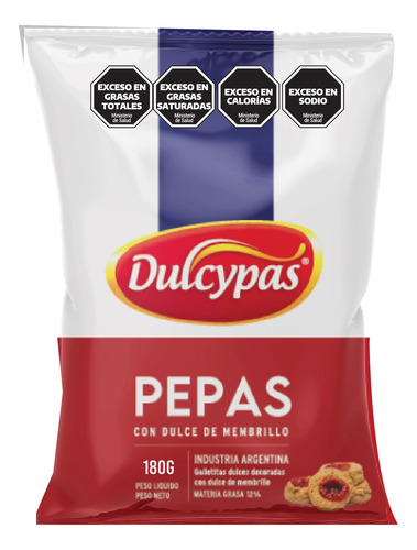 Pepas Con Membrillo Dulcypas X 180gr