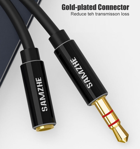 Imagen 4 de 6 de Alargue Cable Mini Plug 3.5mm Trs Extension 2m Sin Microfono