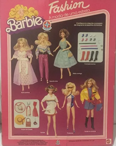 Roupa Original Barbie Moda Em Dobro - Estrela - Antiga -1988 - R