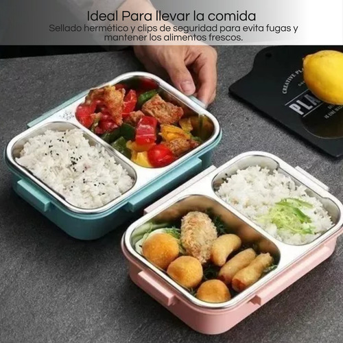 Toper Termico Lonchera Lunch Box Fiambrera 2 Divisiones