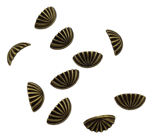 10 Unids/pack Miniatura Casa De Muñecas Cajón Tira Bronce