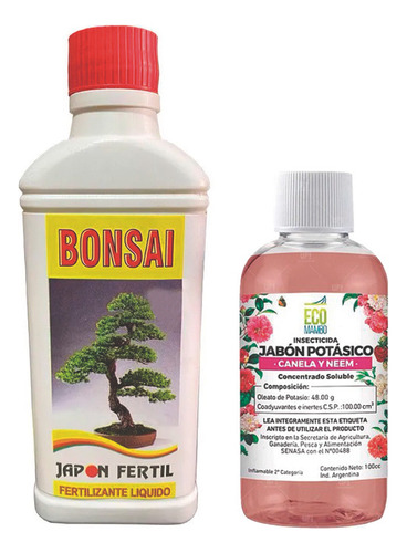 Japón Fértil Bonsai 260ml Jabón Potásico Ecomambo 500ml