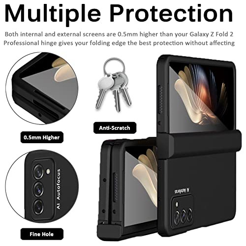Funda Para Samsung Galaxy Z Fold 2 Negro Ultra Delgada P - 1