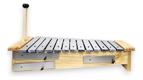 Metalofone Orff Soprano 13 Teclas - P2030 Vibratom Cor Madeira