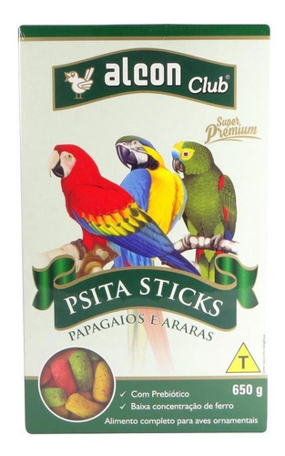 Ração Alcon Club Psita Sticks 650g