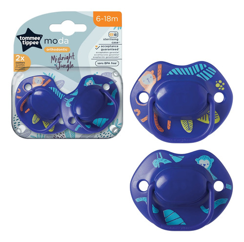 Chupete Moda 6 A 18 M Pack X 2 Tomme Tippee