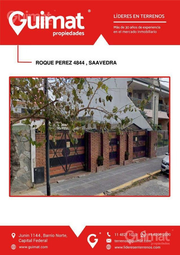 Imagen 2 de 11 de Terreno - Saavedra - Lideres En Terrenos - Guimat Propiedades