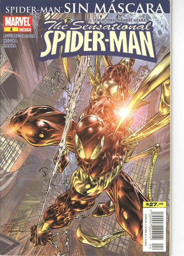 The Sensational Spiderman 4: The Sensational Spiderman 4, De Aguirre. Serie The Sensational Spiderman 4, Vol. 4. Editorial Marvel, Tapa Blanda, Edición 4 En Español, 2008