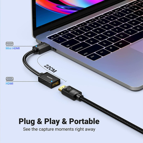 Imagen 5 de 8 de Cable Ugreen Adaptador Mini Hdmi M A Hdmi H