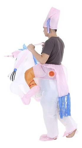 Disfraz Inflable Unicornio Botargas Adulto Cosplay Gigante ,