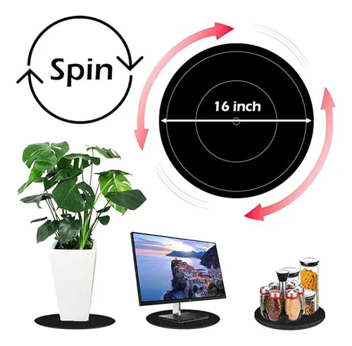 Volcanoes Club Plato Giratorio Lazy Susan De 16 Pulgadas