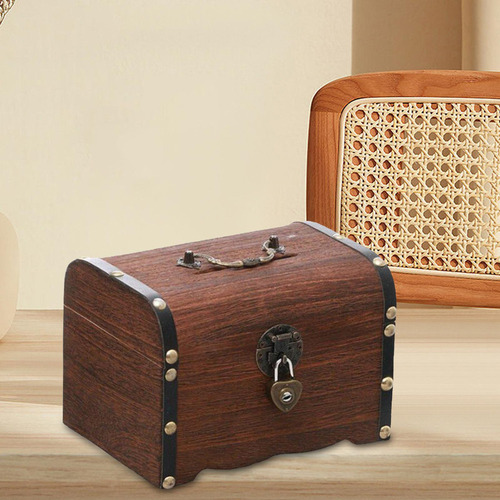 Qy Hucha Caja De Almacenamiento De Joyas Con Cerradura Caja