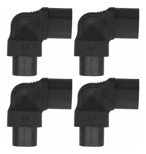 Adaptador De Corriente De 90 Grados, 4 Piezas Iec320 C8 A C1