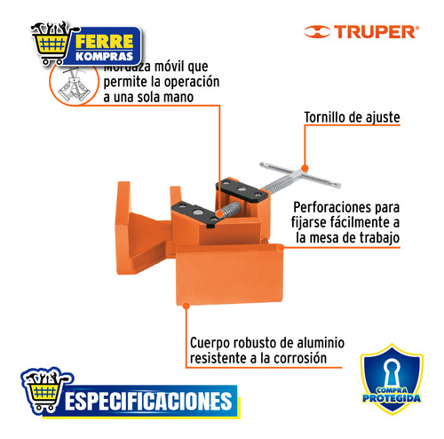 Kit 2 Prensas Esquineras Profesional, 2-1/2 102597