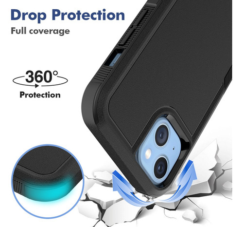 Funda Para iPhone 14 Plus,elegante Doble Protección
