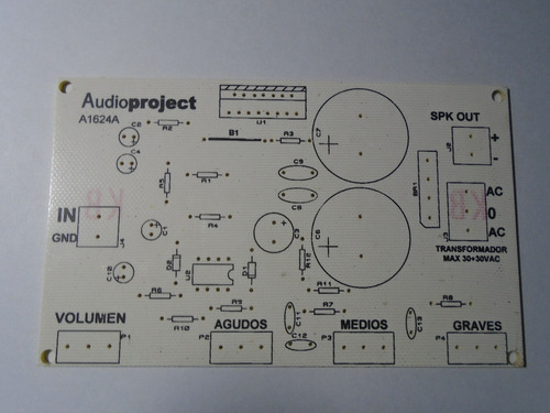 Imagen 3 de 8 de Circuito Impreso Amplif Hasta 100 Watts C/pre - Audioproject