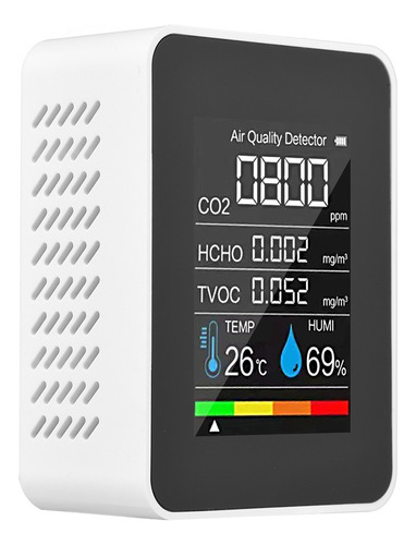 - Monitor Portátil De Calidad Del Aire, Detector De Co2