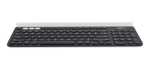 Teclado bluetooth Logitech K780 QWERTY español latinoamérica color negro y blanco