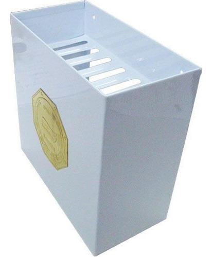 Cesto De Folhas Inox Branco Para Saunas Impercap 20x20x10cm