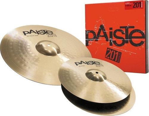 Paiste 201 Essential Set 14/18 Hi-hat 14+ Crash R 18 Bronce.