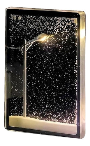Lámpara Nevada, Luz Nocturna De Paisaje De Nieve Diy