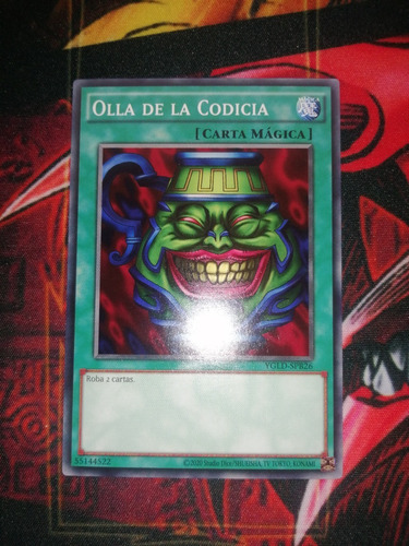 Olla De La Codicia Yu-gi-oh! Original Konami