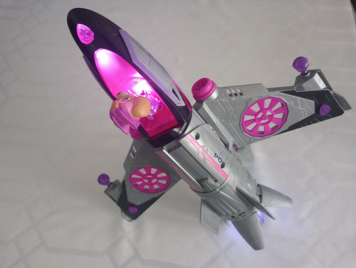 Paw Patrol La Película Avión, Fig De Skye, Luces Y Sonidos Plateado (Usado)