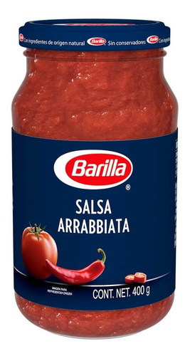 Salsa Arrabiata Barilla Con Chile Picante 400 Gr