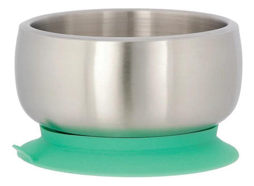 Tigela Inox Com Ventosa E Tampa Verde (+4m) - Avanchy