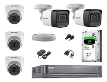 Comprar Kit 5 Cámaras De Seguridad Hikvision 5mp 02 Camaras Audio