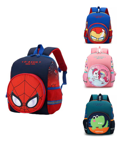 Mochila Spiderman Escolar Preescolar Kinder Impermeable 2023