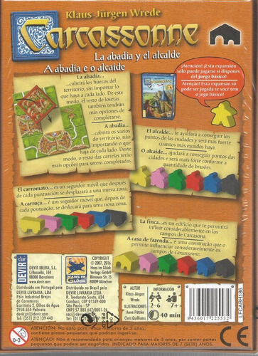 Imagem 2 de 3 de Jogo Expansao Carcassonne A Abadia E O Alcaide Bonellihq B21