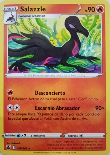 Pokémon Tcg Salazzle 028/163 (español)