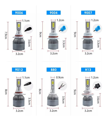 Kit Faros Delanteros Led Luz Alta Y Luz Baja For Hyundai