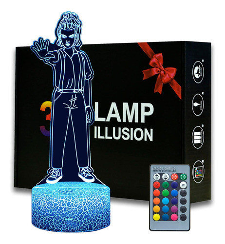 3d Illusion Eleven Figurine Night Light 16 Colores Lám...