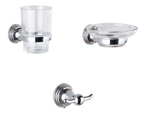 Imagen 3 de 10 de Set De Accesorios Para Baño 5 Piezas Kit Toallero Jabonera