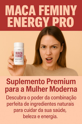 Suplemento Aumenta A Energia Maca Fro Feminy Mulher 2 Potes