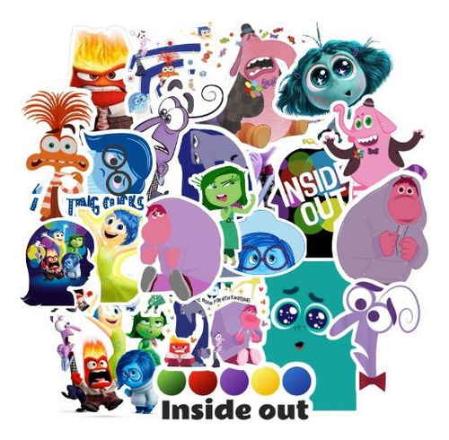 Intensamente 50 Stickers Disney Pixar