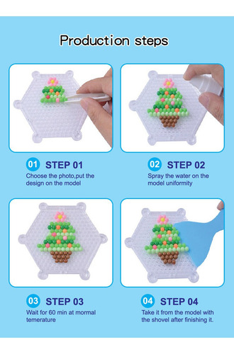 . 3000pcs Agua Magic Beads Set Rompecabezas Niños Juguetes