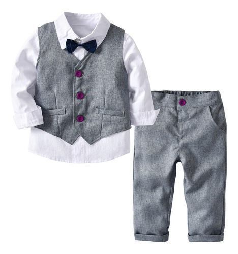 Conjunto Formal Traje Niño Bebe Fiesta Cumple 2,3,4,5 Añ [u]