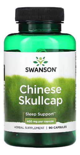 Swanson Escutelaria China 400mg Apoyo Al Sueño 90caps Sabor Sin Sabor